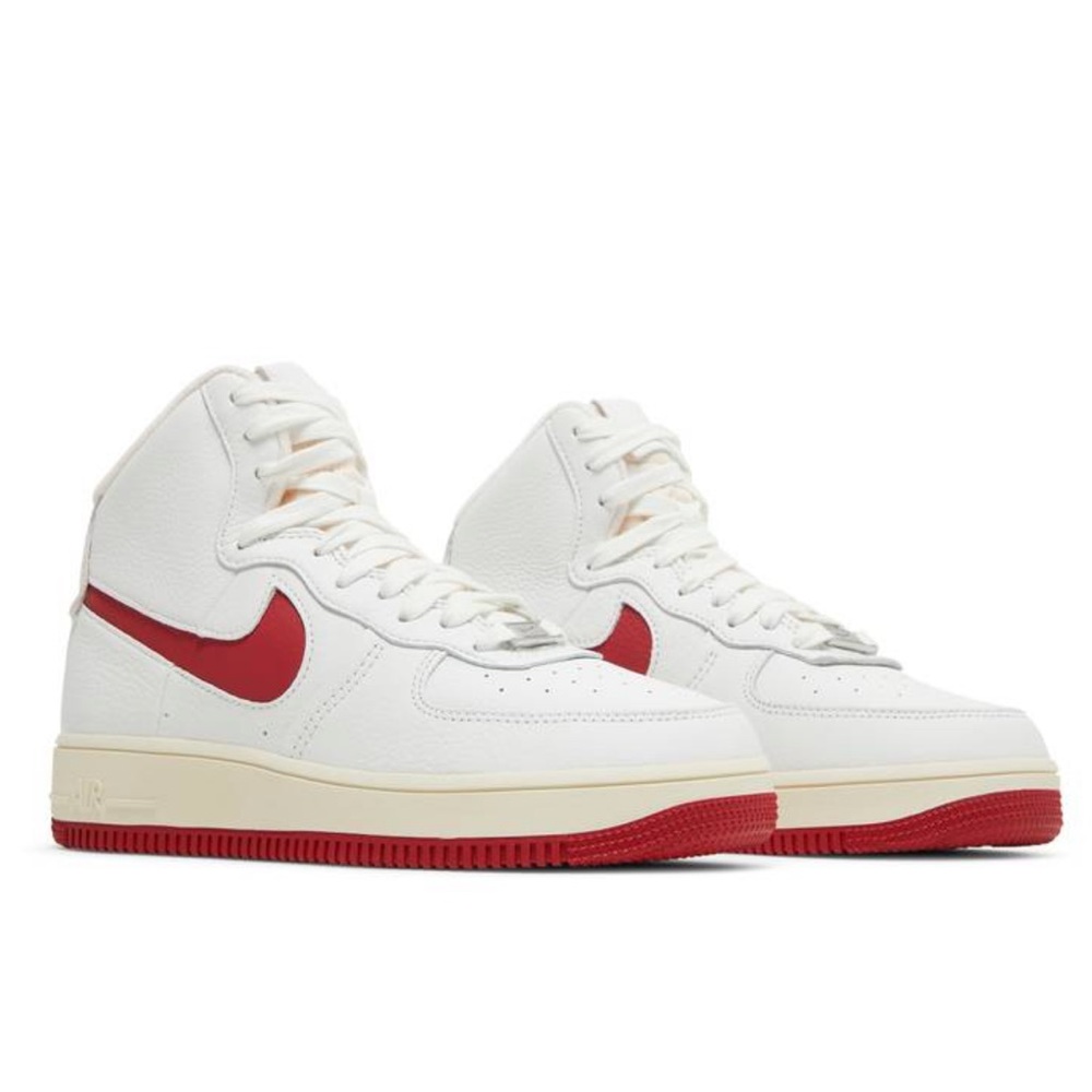 NIKE W AF1 SCULPT Summit White/Gym Red - Picture 1 of 16
